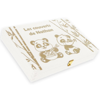 Coffret blanc personnalisé