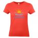 t-shirt femme corail personnalisé plage