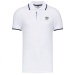 Polo sportswear manches courtes brodé blanc