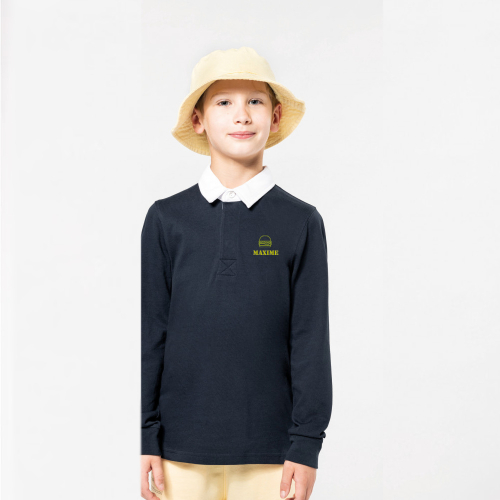 Polo de rugby enfant personnalisé