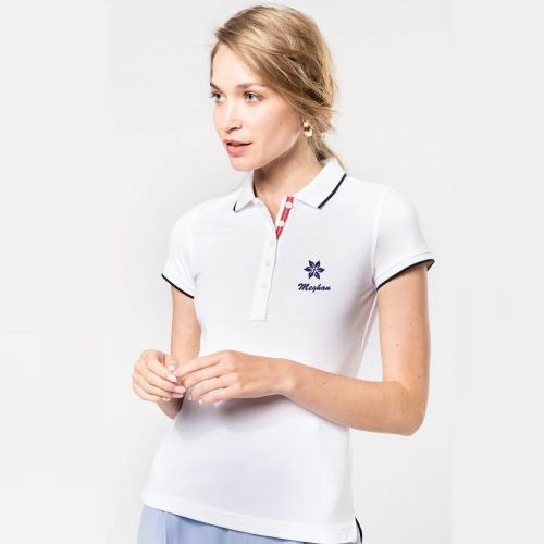 Polo sportswear manches courtes femme