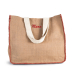 Sac en jute avec coutures apparentes baige