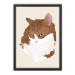 Tableau illustration animal chat cadre 2