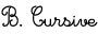 Cursive