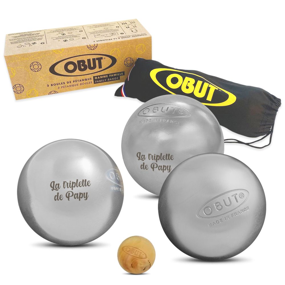 Boules de pétanque OBUT personnalisées