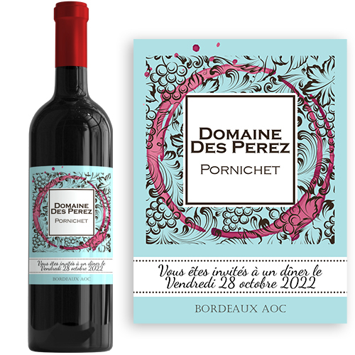 Coffret de vin Bordeaux Médoc - Idée cadeau personnalisé